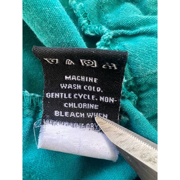 Briggs Petite Teal Cotton Lowrise Capri Pants Size 10P - Picture 6 of 6